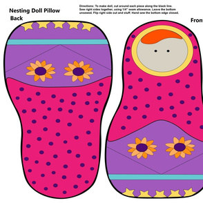 Nesting Dolls Pillow Pattern