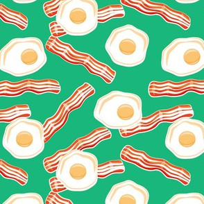 bacon and eggs - green