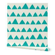 Jumbo Llama triangles turquoise