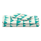 Jumbo Llama triangles turquoise