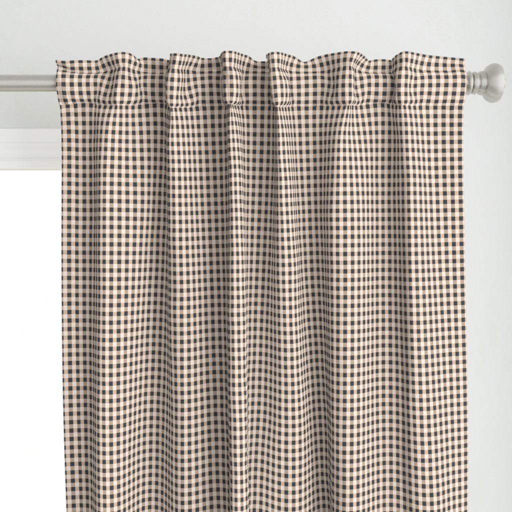 Black Forest / Bear  on light tan-Gingham