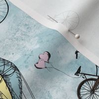 Vintage Bicycles and Balloons // medium scale