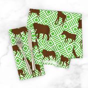 Wilds of Africa Animals White Green