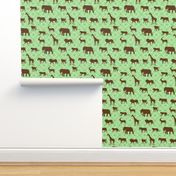 Wilds of Africa Animals White Green