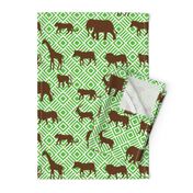 Wilds of Africa Animals White Green