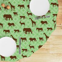 Wilds of Africa Animals White Green