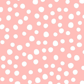 Jumbo spring flower dots pink