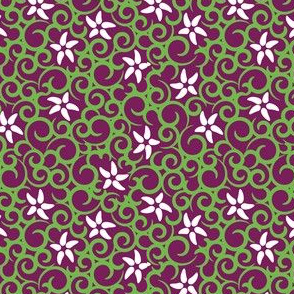 Flowers & Vines (purple)