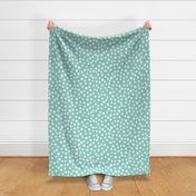 Jumbo spring flower dots mint