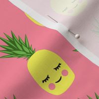 happy pineapples - pink