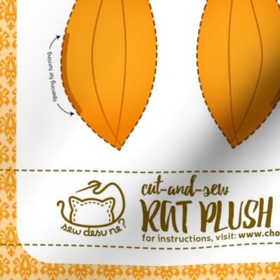 Cut & Sew Rat Plush Pumpkin
