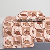 Camel Portraits in pink brown