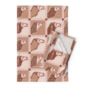 Camel Portraits in pink brown