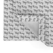 17-01N Nap King Black White Calligraphy Words Text Sleep Dad Father _ Miss Chiff Designs 