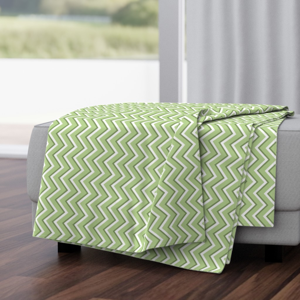 chevron light green - large