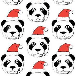 panda-faces-with-santa-hats