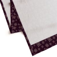 Gemstone Snowflakes on dark purple  (small)