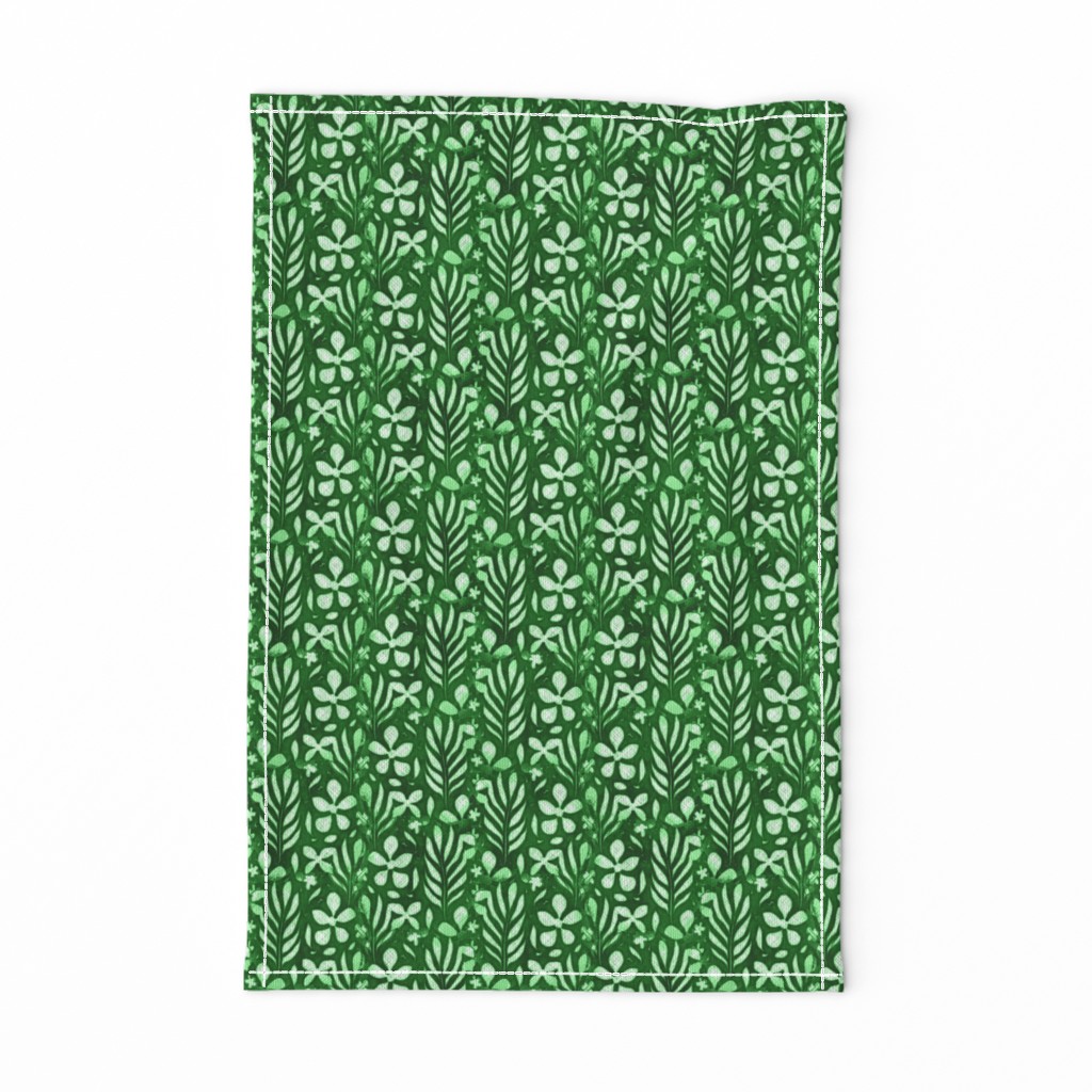 Linen Monstera Flower, Green, Medium