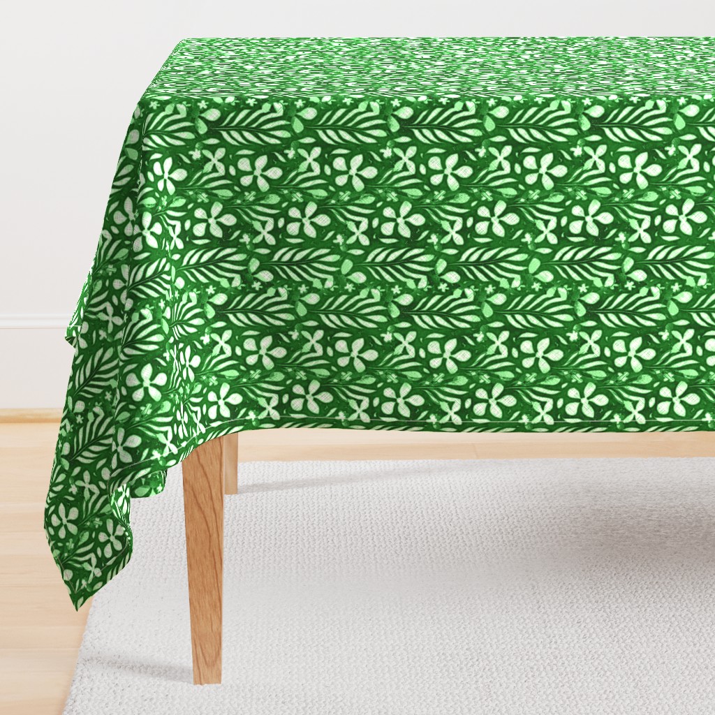 Linen Monstera Flower, Green, Large