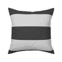 Light gray on dark gray, 4 inch horizontal stripes by Su_G_©SuSchaefer (special request)