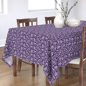 Linen Monstera Flower, Purple, Large