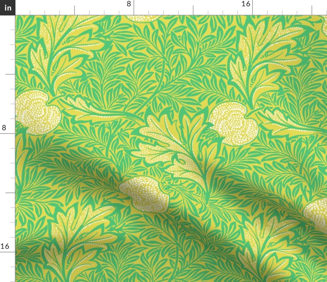 Apple ~ William Morris ~ Paris Green and White on Moxie   