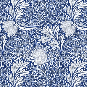 Apple ~ William Morris ~ Willow Ware Blue and White  