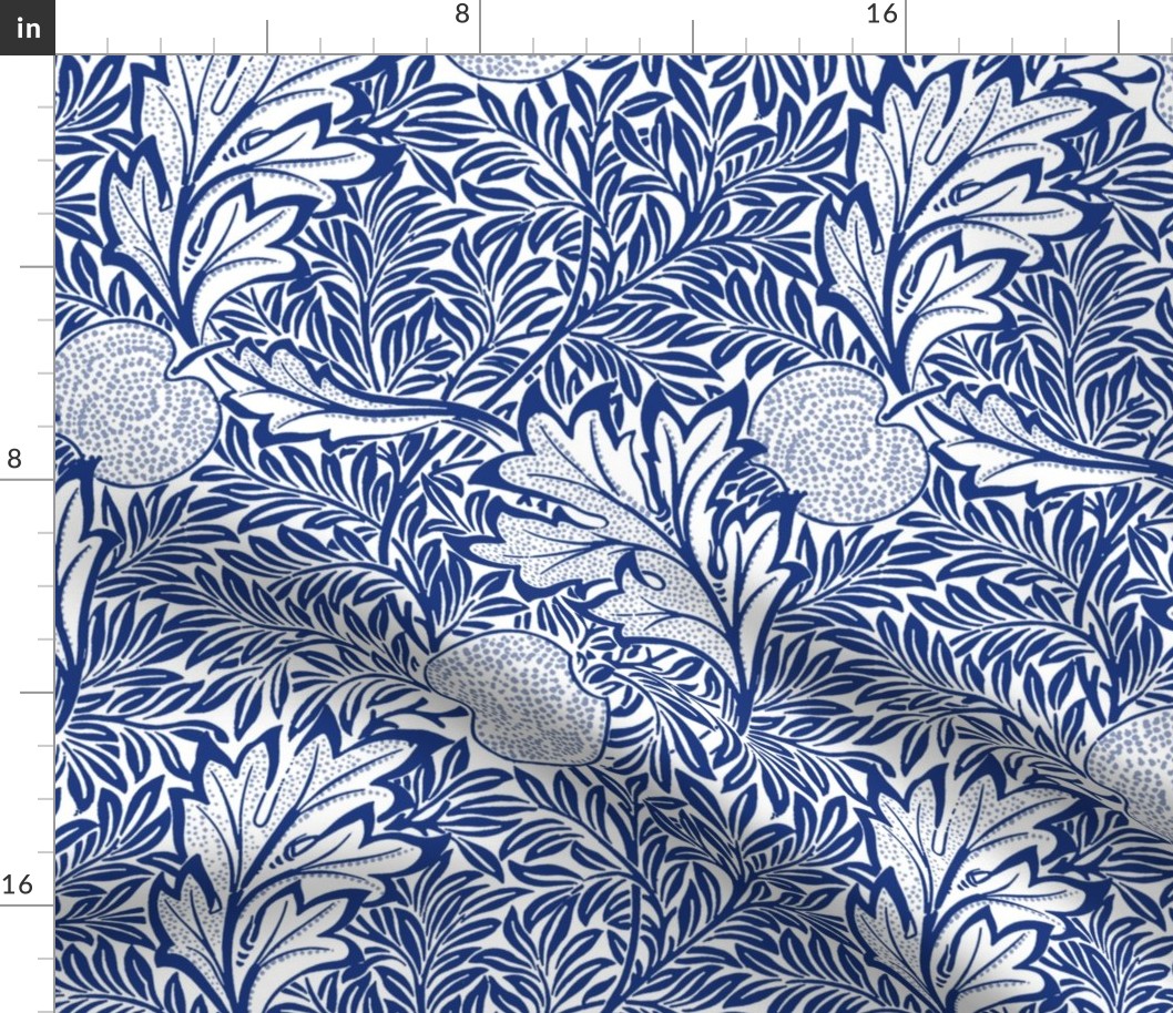 Apple ~ William Morris ~ Willow Ware Blue and White  