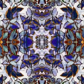 Blue Leaves Kaleidoscope