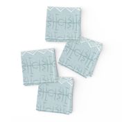 Bohemian glyph symbols light blue cloth