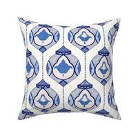 moroccan lamps - blue and white