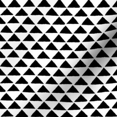 tiny black and white triangles