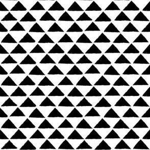 tiny black and white triangles