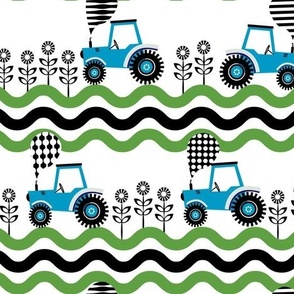 Farm tractor  / blue