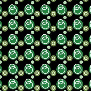 Green Link Circles on black
