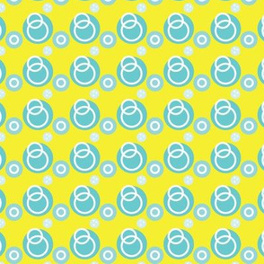 Blue Link Circles on Yellow