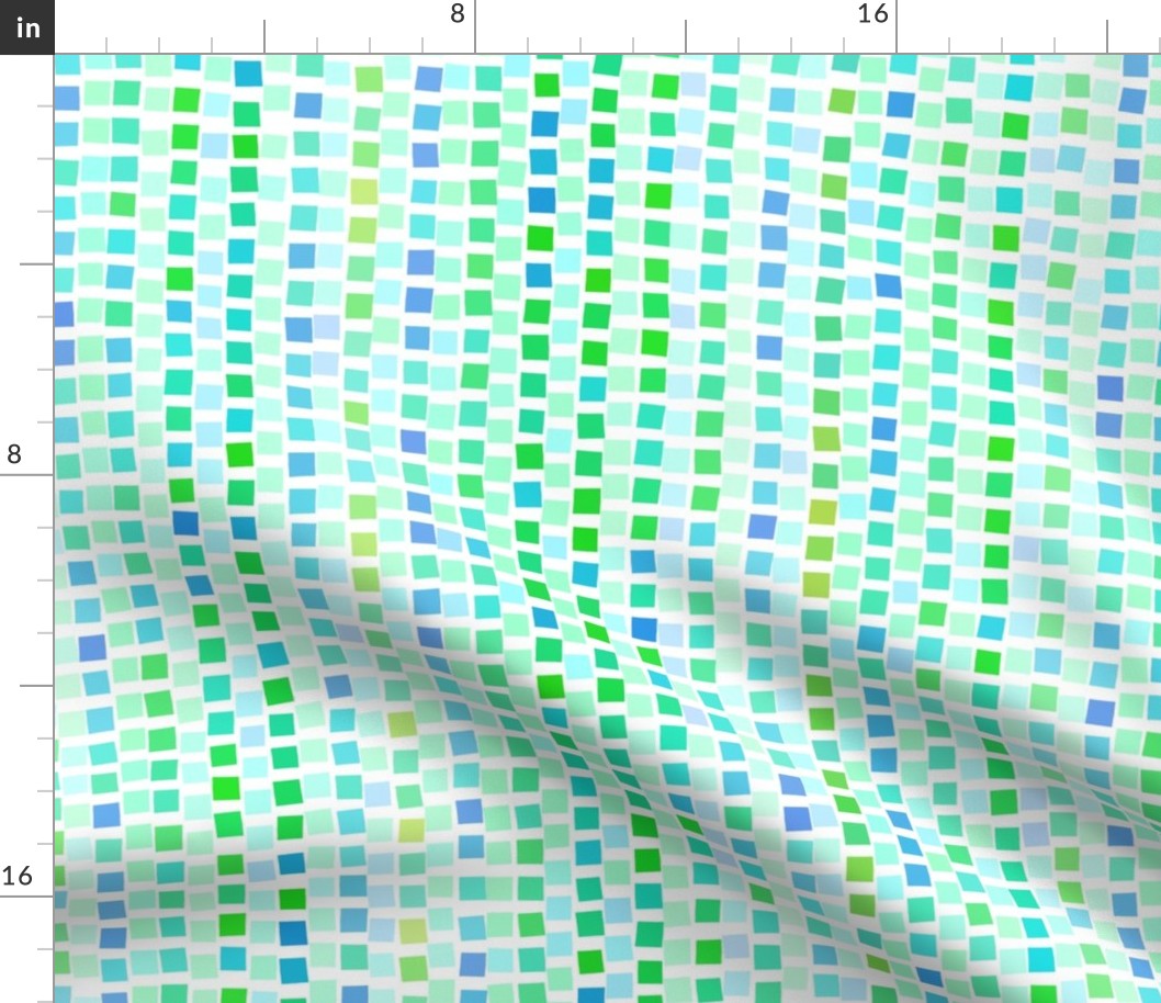 Mosaic Squares Green 600L