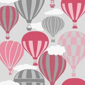 Hot Air Balloons Pink