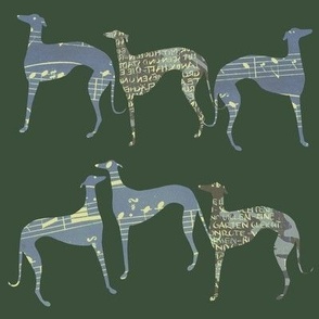 "poets and philosophers", green blue greyhounds                          reyhounds