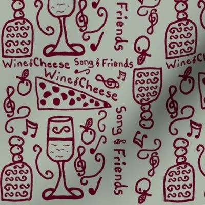 Wine Cheese Friends Song