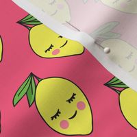 happy lemons on pink 3