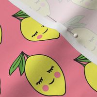 happy lemons on pink 2