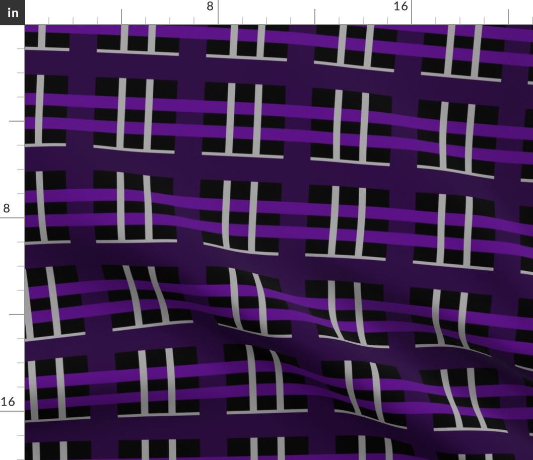 Violet and Pewter Plaid