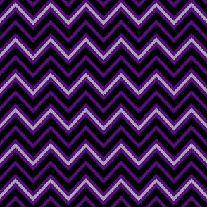 Chevrons in Violet and Pewter