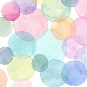abstract dots circles rainbow colors