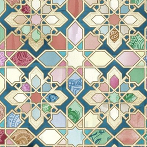 Muted Moroccan Mosaic Tiles - large version