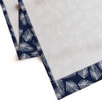 Tropical Shade - White on Indigo