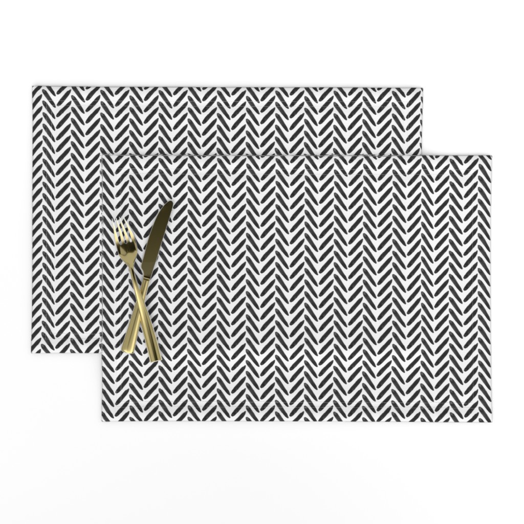 Black White Graphic Watercolor Herringbone Neutral Home Decor Weave Texture _ Miss Chiff Designs 