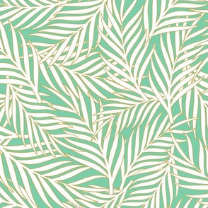 Tropical Leaves - Aquamarine