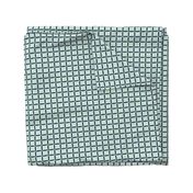 Mint Green Navy Blue Weave Simple Grid Square Texture _ Miss Chiff Designs 